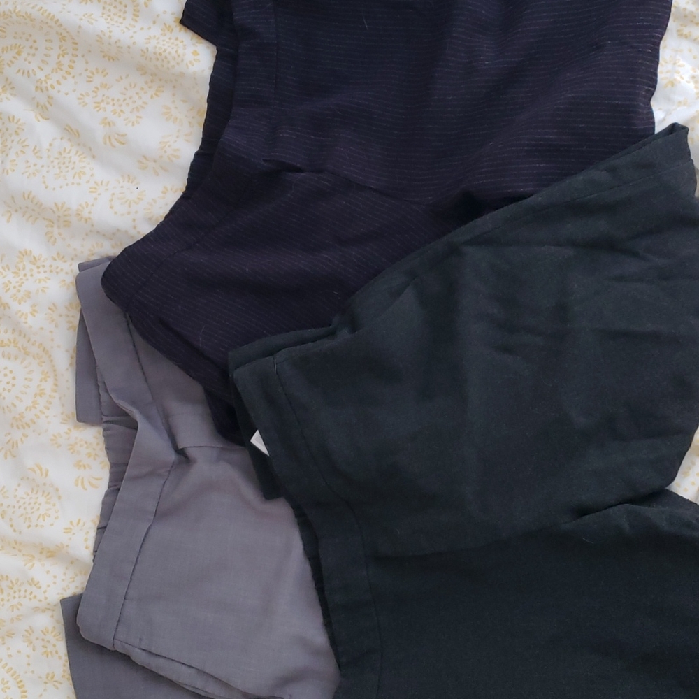 Set of 3 elastic waistband Old Navy work pants